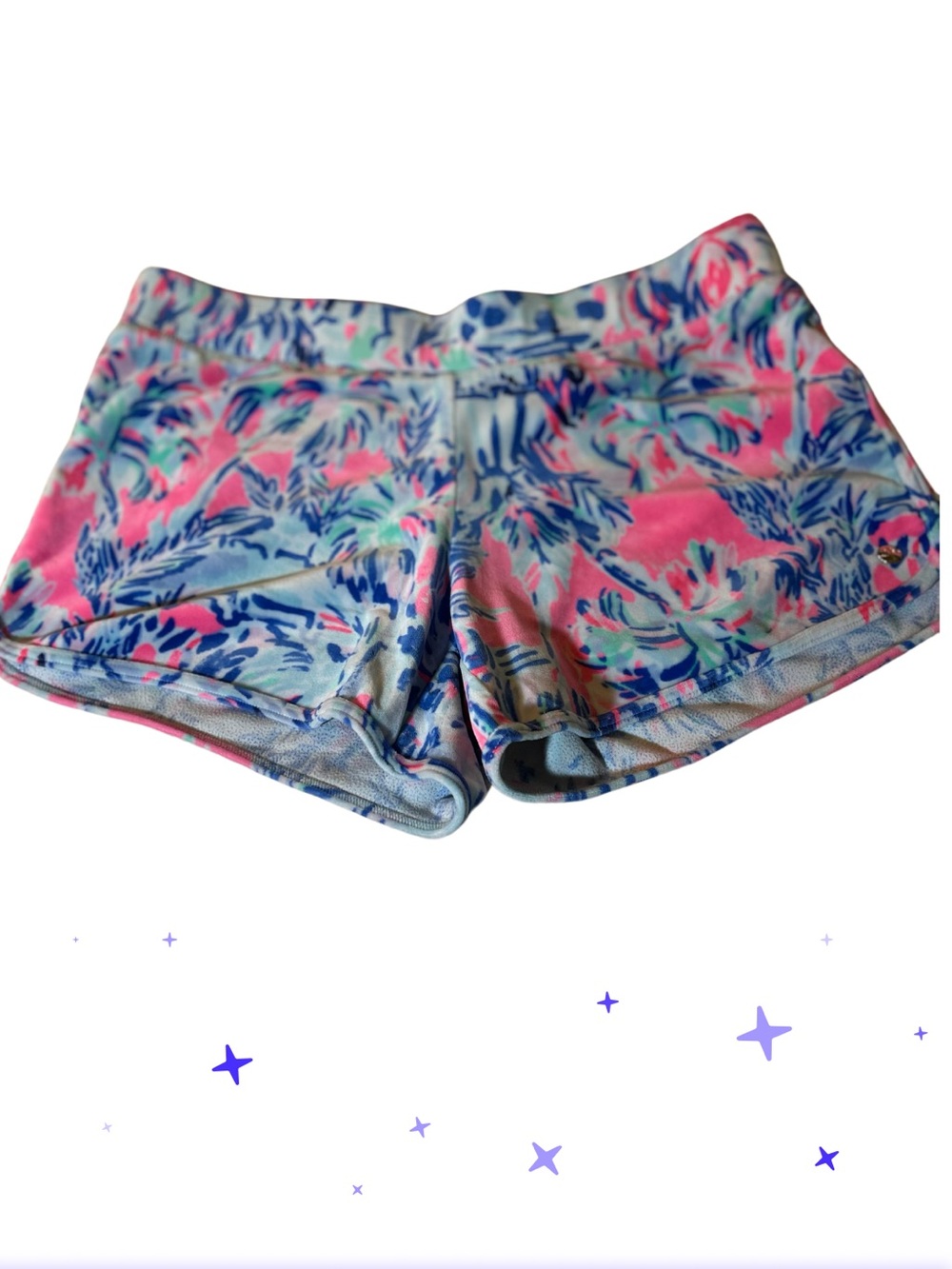 Lilly Pulitzer Pink Velour Cabana Cocktail Shorts